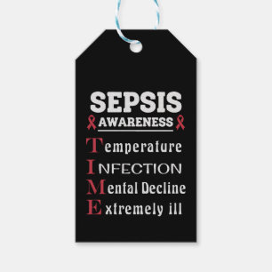 Sepsis Awareness T.I.M.E. Guide Gift Tags