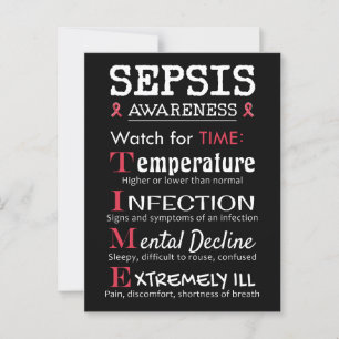 Sepsis Awareness Watch for TIME Guide Postcard