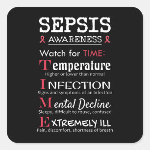 Sepsis Awareness Watch for TIME Guide Square Sticker