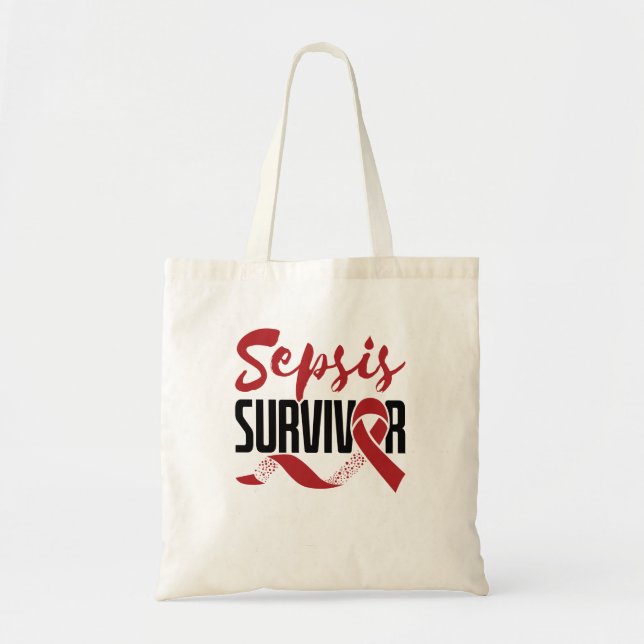 Sepsis Survivor Awareness Tote Bag (Front)
