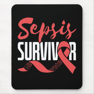 Sepsis Survivor Warrior Fighter Awareness Month Mouse Mat
