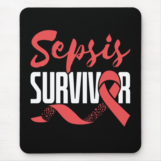 Sepsis Survivor Warrior Fighter Awareness Month Mouse Mat (Front)