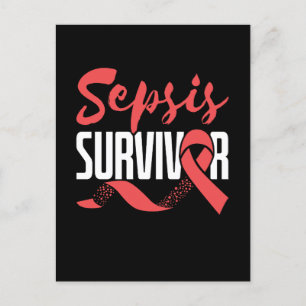 Sepsis Survivor Warrior Fighter Awareness Month Postcard