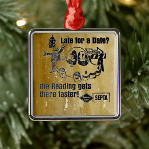 Septa Reading Lines Service Metal Ornament