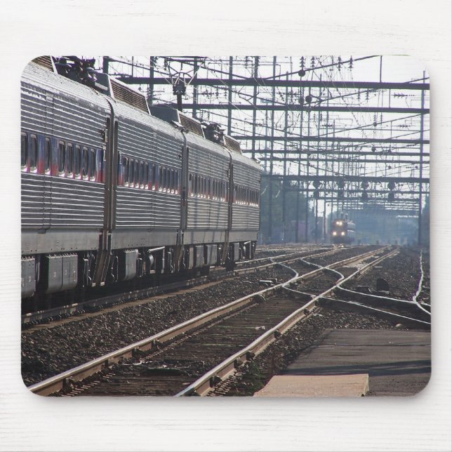 Septa Regional Rail Trains Late Day Meet Mouse Mat (Front)