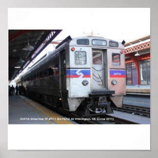 SEPTA Silverliner IV #111 At Wilmington Poster