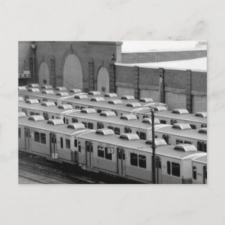 Septa Transit M-3 Market Frankford Blue Line Cars Postcard