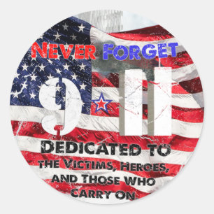 September 11 Anniversary Classic Round Sticker