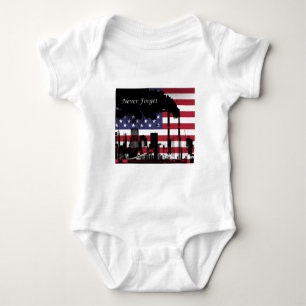 September 11 Never Forget Baby Bodysuit