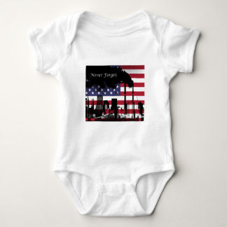 September 11 Never Forget Baby Bodysuit