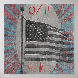 September 11 Remembrance Flag Print