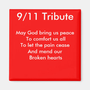 september 11 tribute magnet