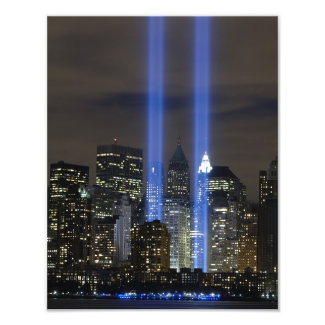 September 11 Twin Towers Remembrance Print (Front)