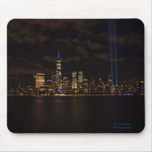 September 11th Tribute Lights Mouse Mat