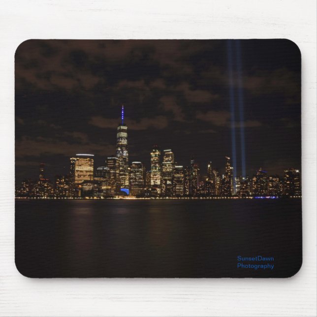 September 11th Tribute Lights Mouse Mat (Front)