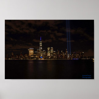September 11th Tribute Lights Poster