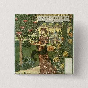 September 15 Cm Square Badge