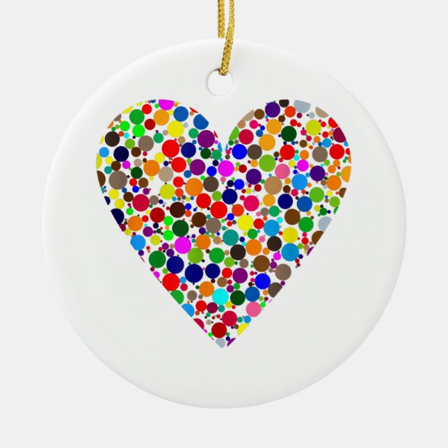 September 15th - International Dot Day  Ceramic Tree Decoration (Front)