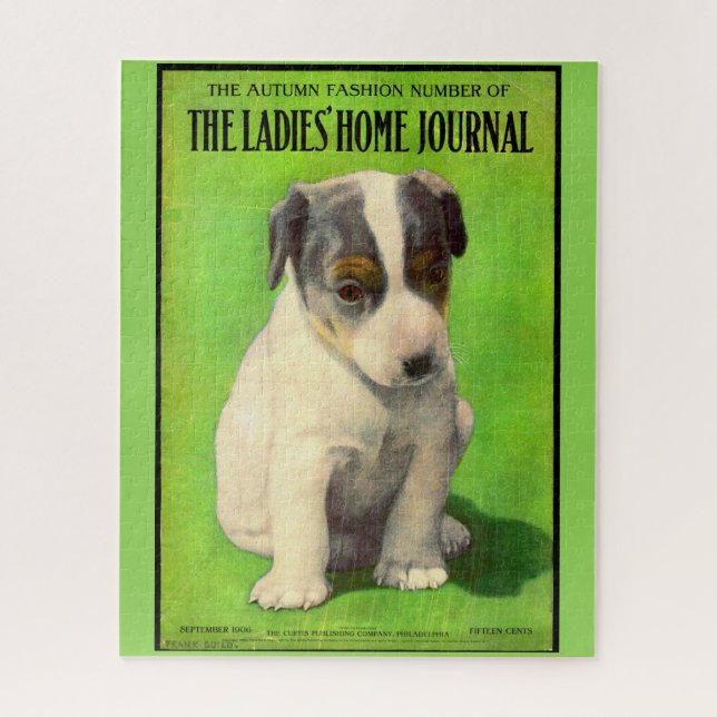 September 1906 Ladies Home Journal cover puppy Jigsaw Puzzle (Vertical)