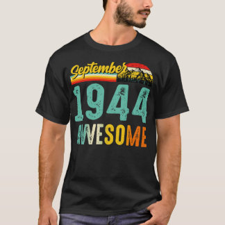 September 1944 Birthday Gift Shirt Vintage Septemb