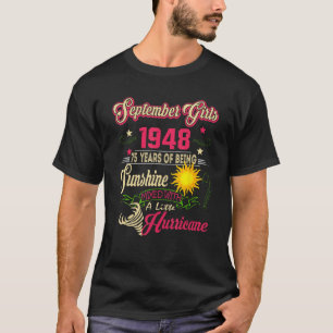 September 1948 75th Birthday September Girls 1948  T-Shirt