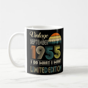 September 1955 Vintage 67 Years Old Birthday  Coffee Mug