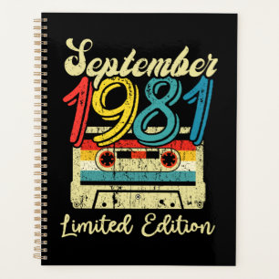 September 1981 Happy Birthday 40Th Planner