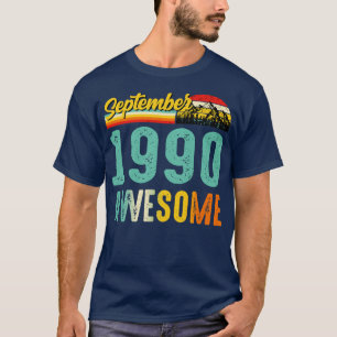 September 1990 Birthday Gift Shirt Vintage Septemb