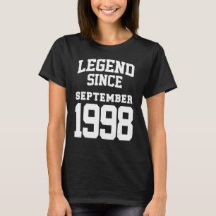 September 1998 24th Birthday Legend 24 Years Old T-Shirt
