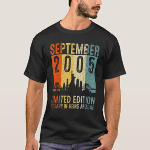 September 2005 18 Years Of Being Awesome 2 T-Shirt