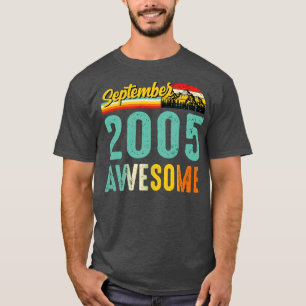 September 2005 Birthday Gift Shirt Vintage Septemb