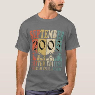 september 2005 vintage birthday vintage gift retro T-Shirt