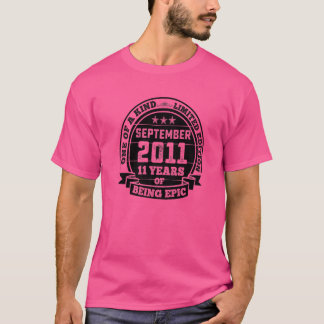 September 2011 11th Birthday  11 Years Of Being Ep T-Shirt