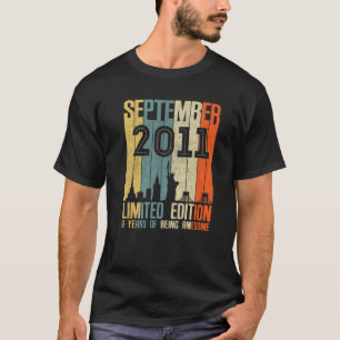 September 2011 T 9 Year Old 2011 Birthday Gift T-Shirt