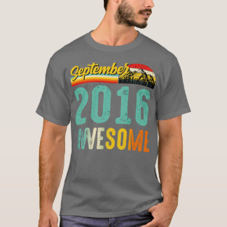 September 2016 Birthday Gift Shirt Vintage Septemb
