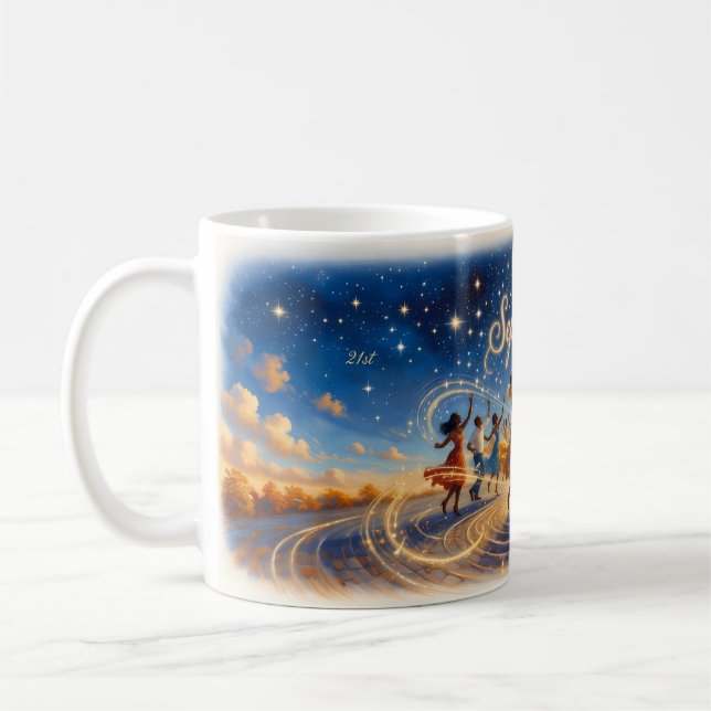 September 21st — Golden Spin Under Stars Mug (Left)