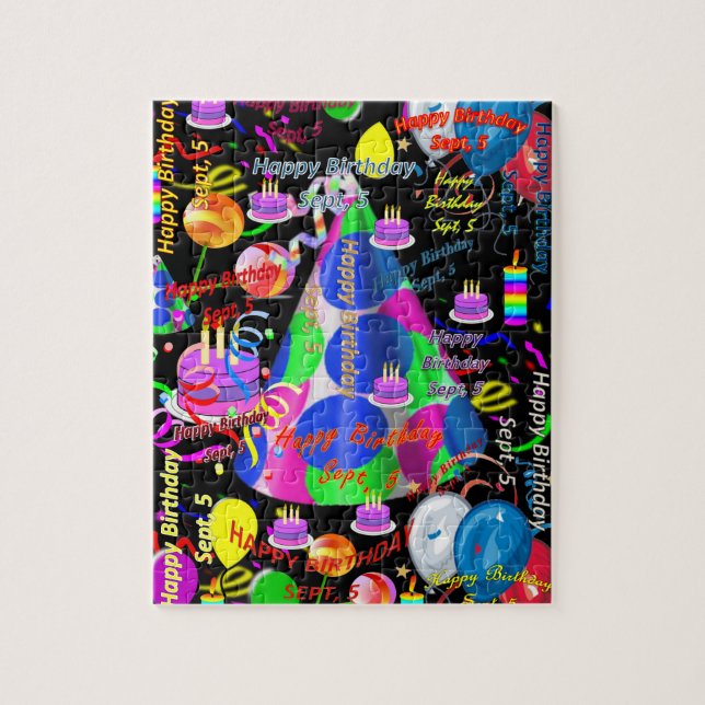 September, 5 Birthday Jigsaw Puzzle (Vertical)