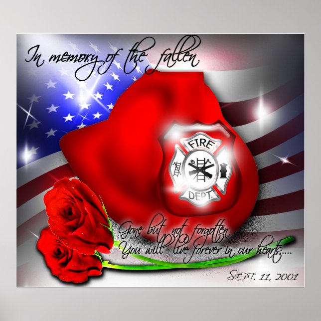 September 9/11 memorial poster Print (Front)