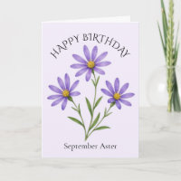 September Aster Birthday