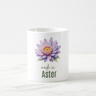September Aster Flower Mug | Coffee Cup