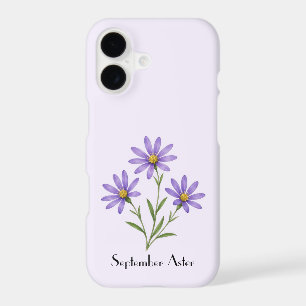 September Aster Flowers Phone Case