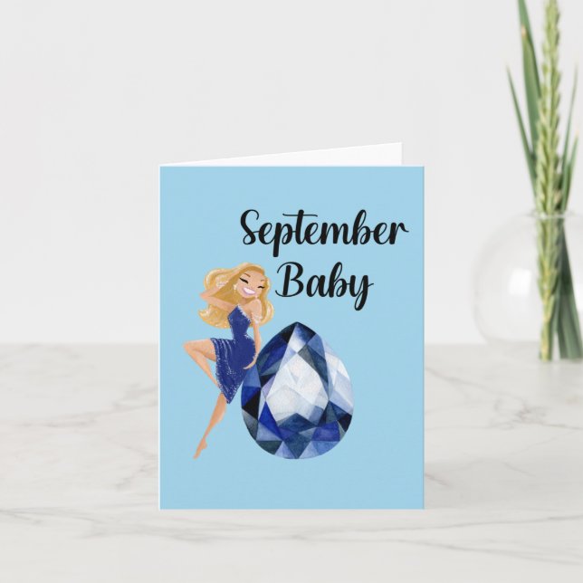 September Baby Card (Front)