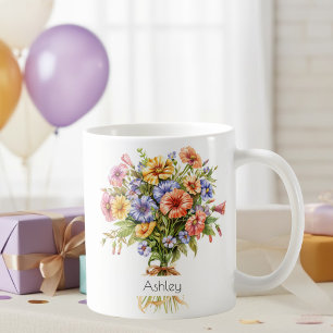 September Birth Flower Mug   Asters