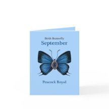 September Birth Gemstone Butterfly - Peacock Royal
