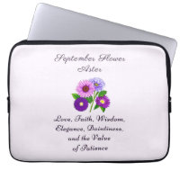 September Birth Month Flower Aster Personalised 