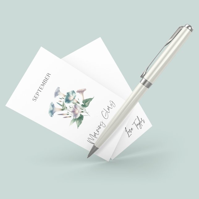 September Birth Month Flower Enclosure Card (Creator Uploaded)