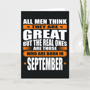 September Birthday (Add Your Text) Card