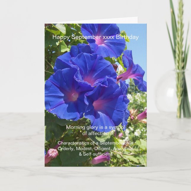 September Birthday Card (Front)