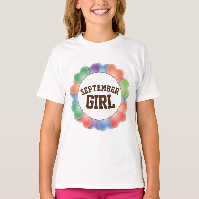 SEPTEMBER BIRTHDAY GIRL T-shirts (Front)