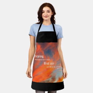 September Clouds with Psalm 30:5 Apron